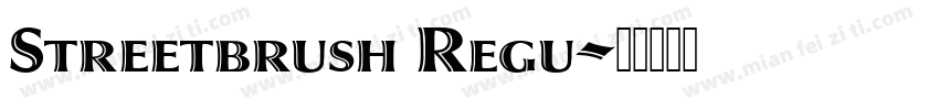 Streetbrush Regu字体转换